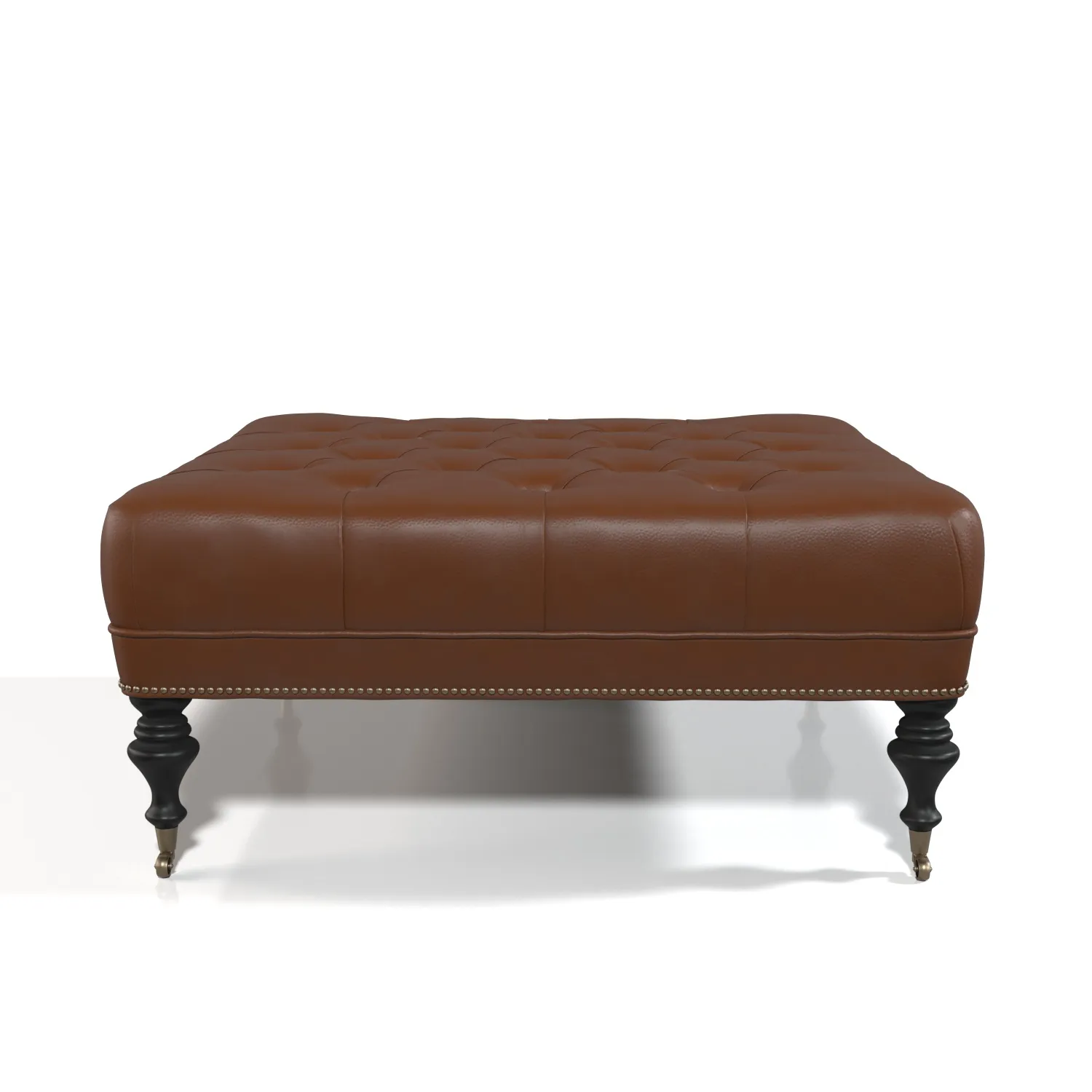 Martin Leather Ottoman PBR 3D Model_04